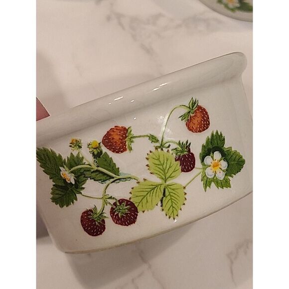 Portmeirion 'Summer STRAWBERRIES' Ramekin/Bowls Stackable Set of 3 England EUC - Picture 4 of 13